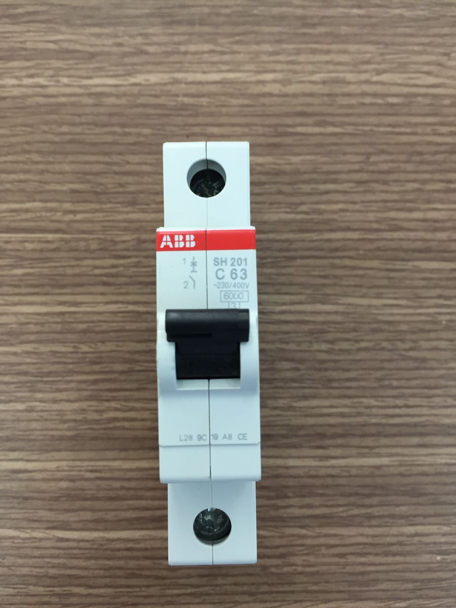 MCB ABB 1P, 6kA (63A)-SH201L-C63