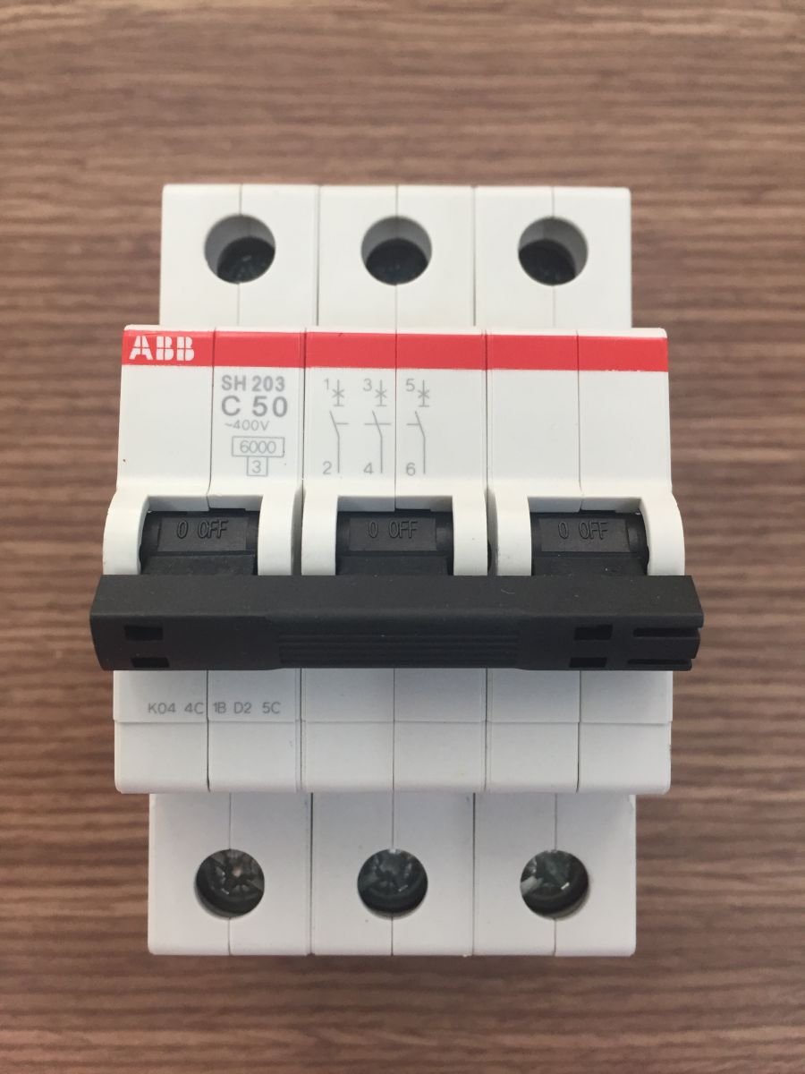MCB ABB 3P, 6kA (50A)- SH203-C50